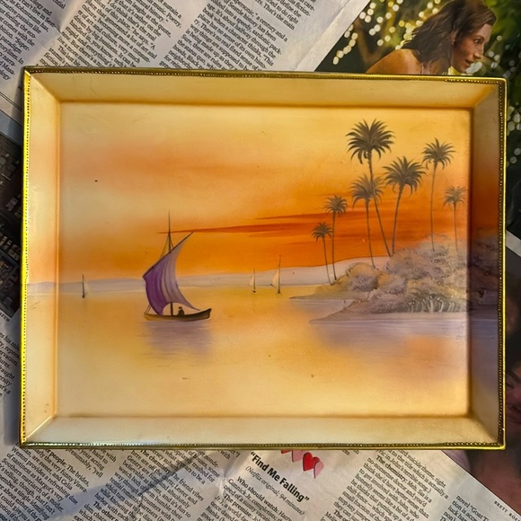 Antique Hand Painted Nippon plate/tray - Picture 7 of 7